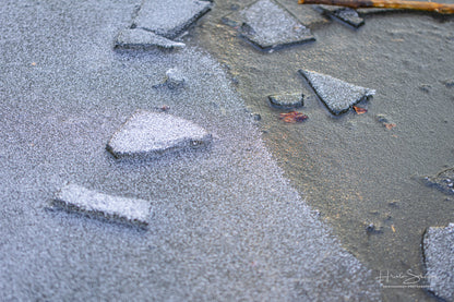 Frozen lake