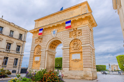 Arc de Triomphe in Montpellier, France