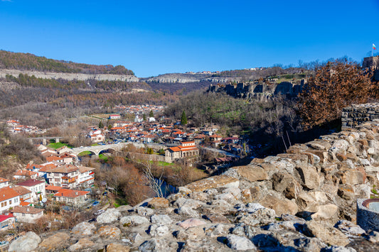 View from hill of Tsarevets Fortress