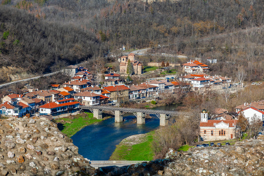 View from Tsarevets Fortress in Veliko Tarnovo