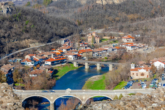 Blick von der Festung Tsarevets auf Veliko Tarnovo