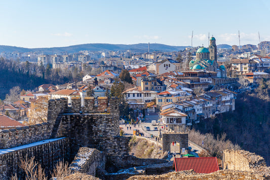 Blick von der Festung Tsarevets auf Veliko Tarnovo