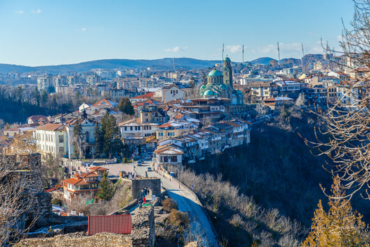 Blick von der Festung Tsarevets auf Veliko Tarnovo